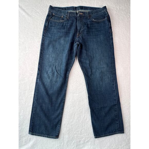 Lucky Brand 363 Vintage Straight Men 36x30 Dark Wash Jeans - Picture 1 of 9